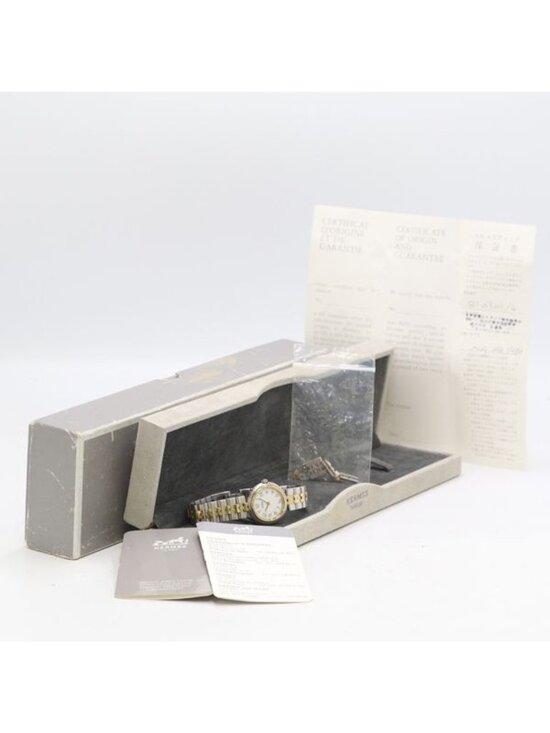 Hermes Quartz Date White Dial Watch main image 4